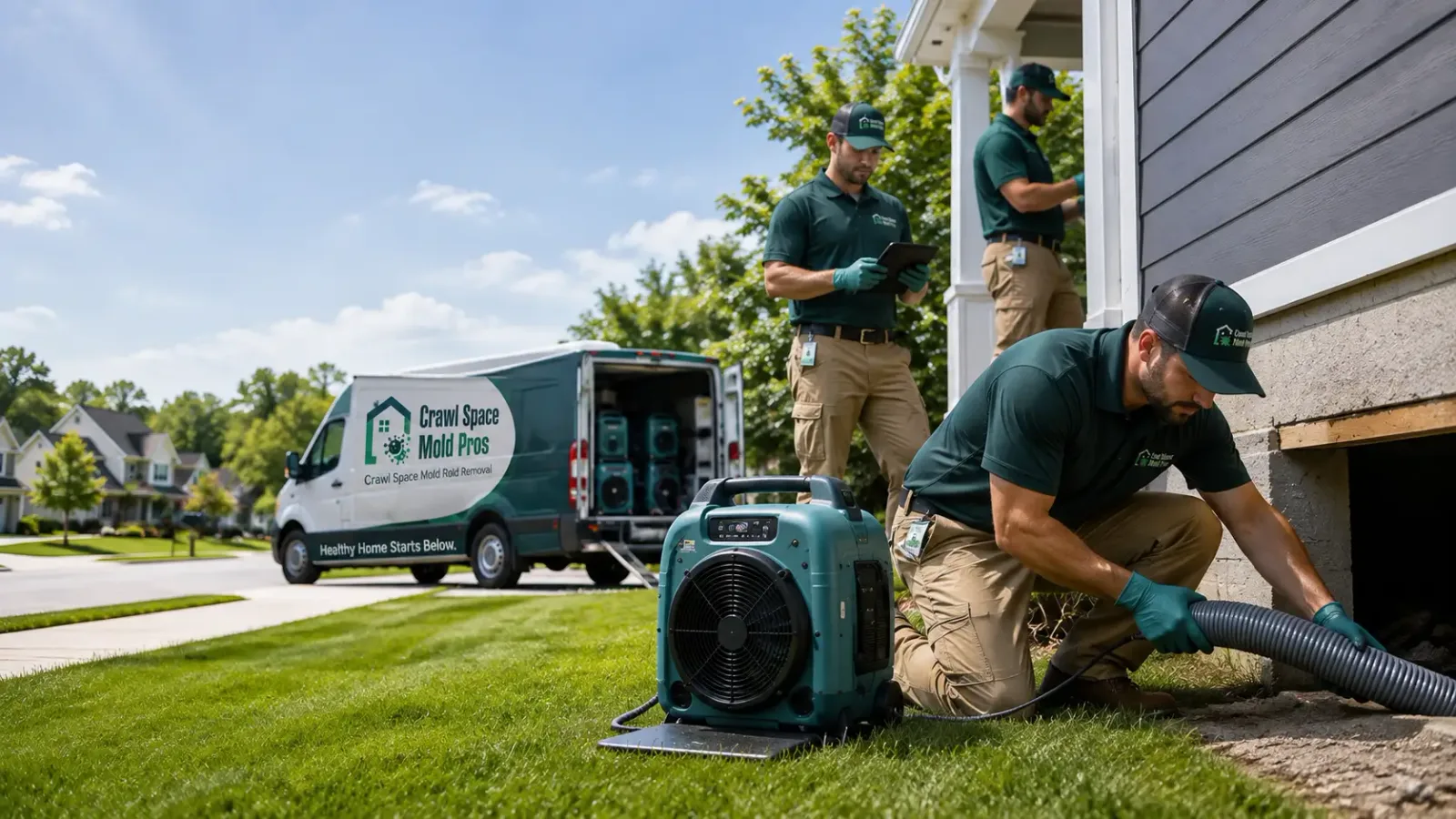 Crawl Space Mold Removal in Tilton, NH